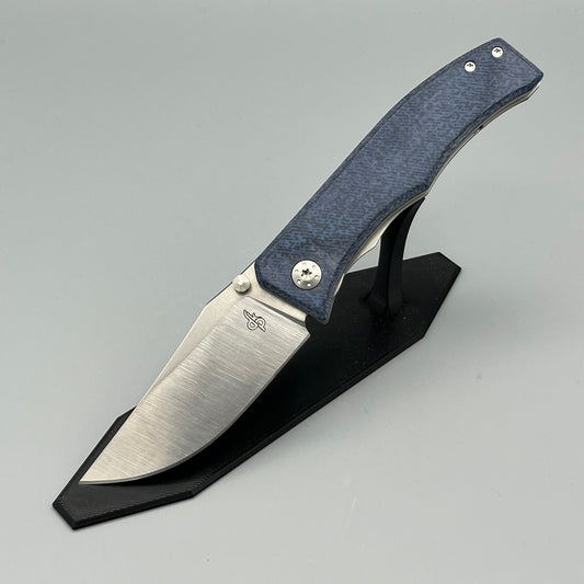 Frenzy No. 17 - S90V, "denim" micarta